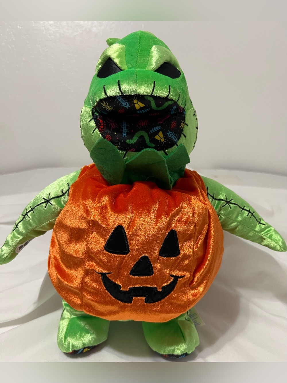 Build-A-Bear Nightmare Before Christmas Oogie Boogie Pumpkin Light Up Plush 14”